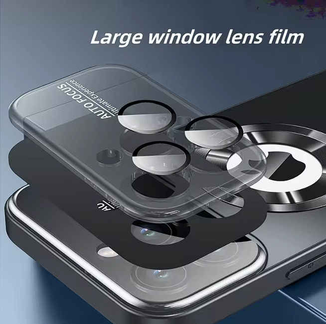 Luxery iphone cover with camera lens protect