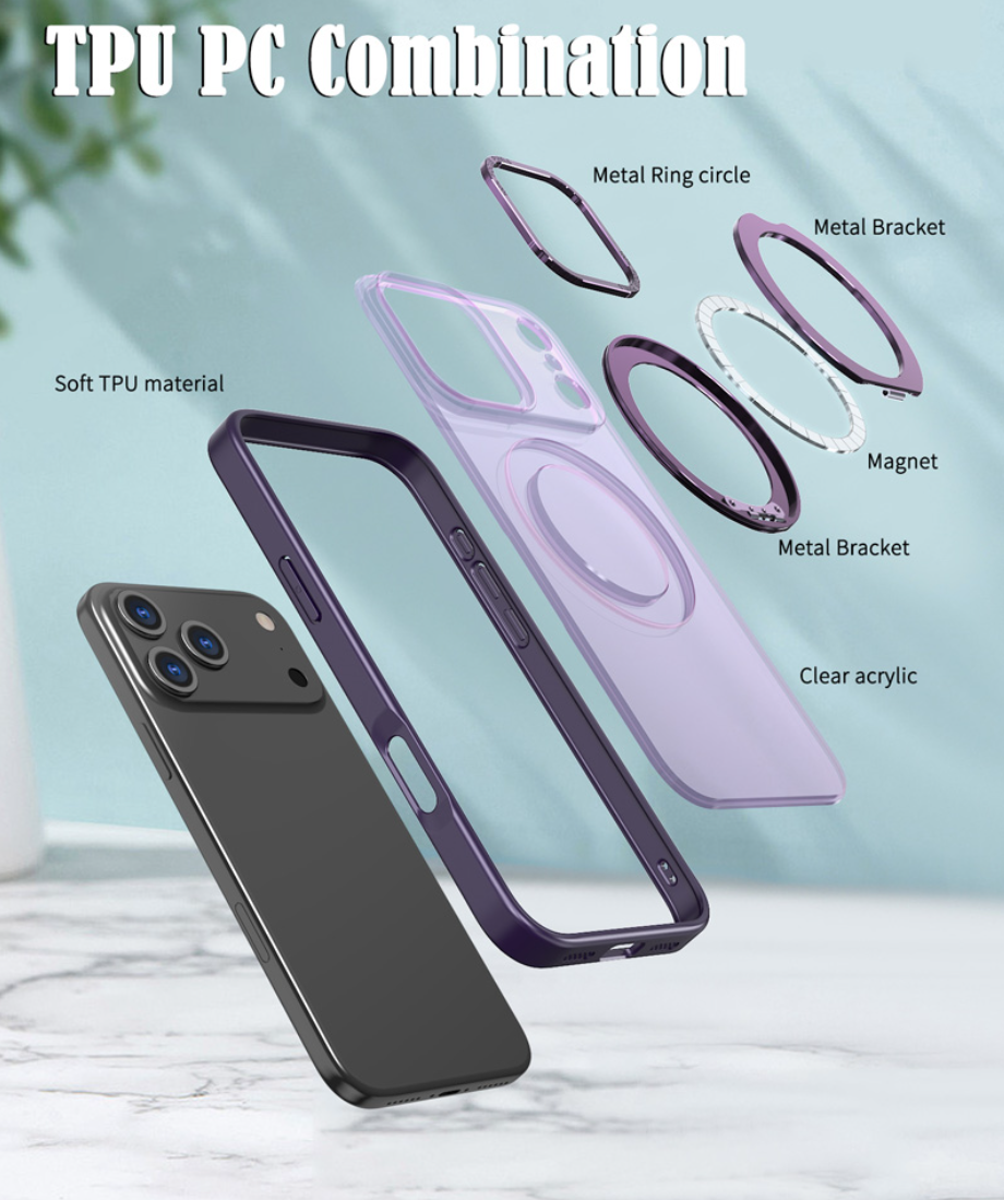 Premium Hybrid MagSafe Case – TPU & Acrylic Protection