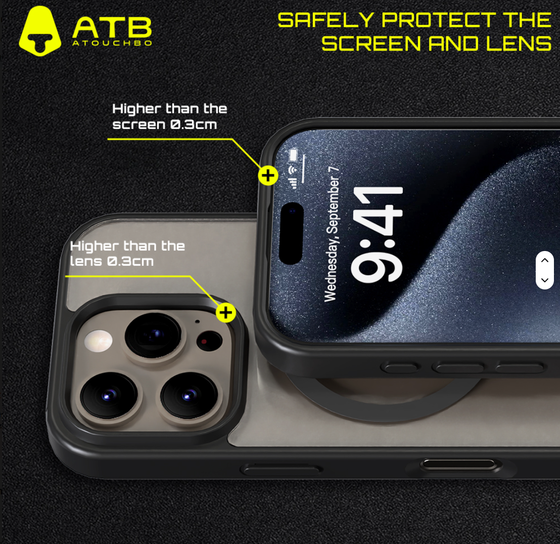 ATB Anti-Shock Magnetic Phone Case for iPhone – Durable, Waterproof & Stylish Protection